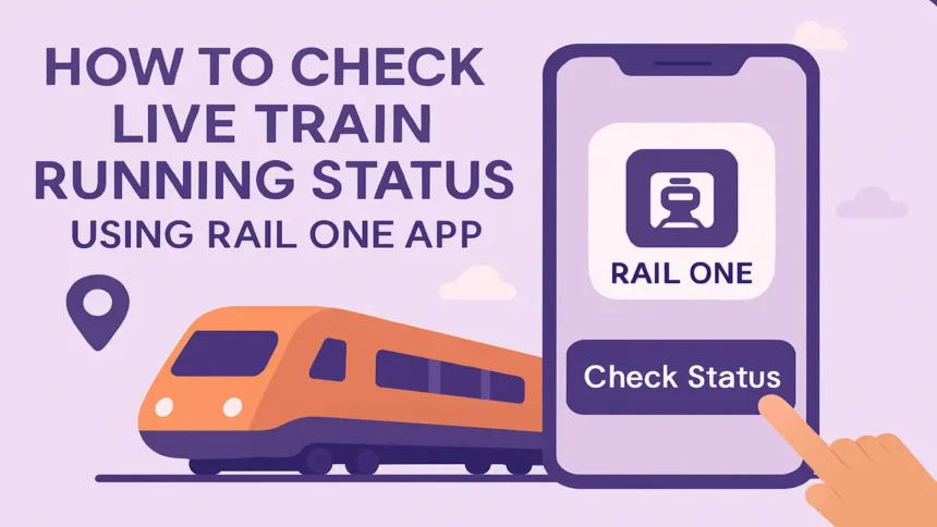 How to Check Live Train Running Status Using Rail One App image full border
