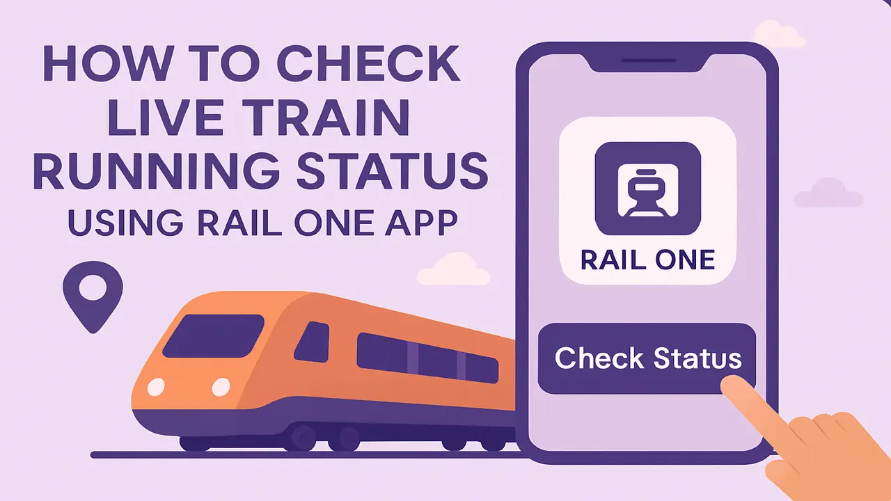 How to Check Live Train Running Status Using Rail One App image full border