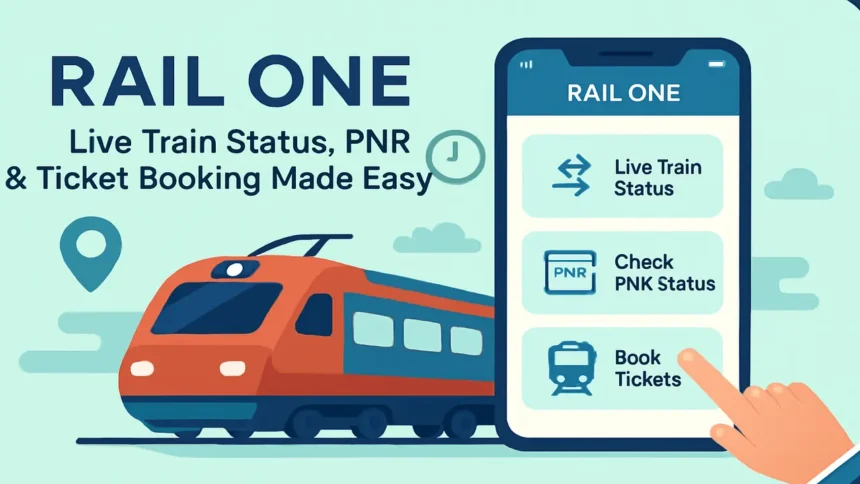 Rail One App Live Train Status, PNR & Ticket Booking Made Easy